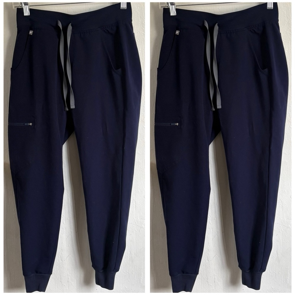 Figs Navy Blue Drawstring Jogger Pants